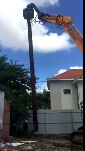 Búa Rung Đóng Cọc Bê Tông Nhà Dân