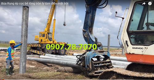 NHẬN THI CÔNG CÔNG TRÌNH ĐÓNG CỌC BÊ TÔNG BẰNG BÚA RUNG 