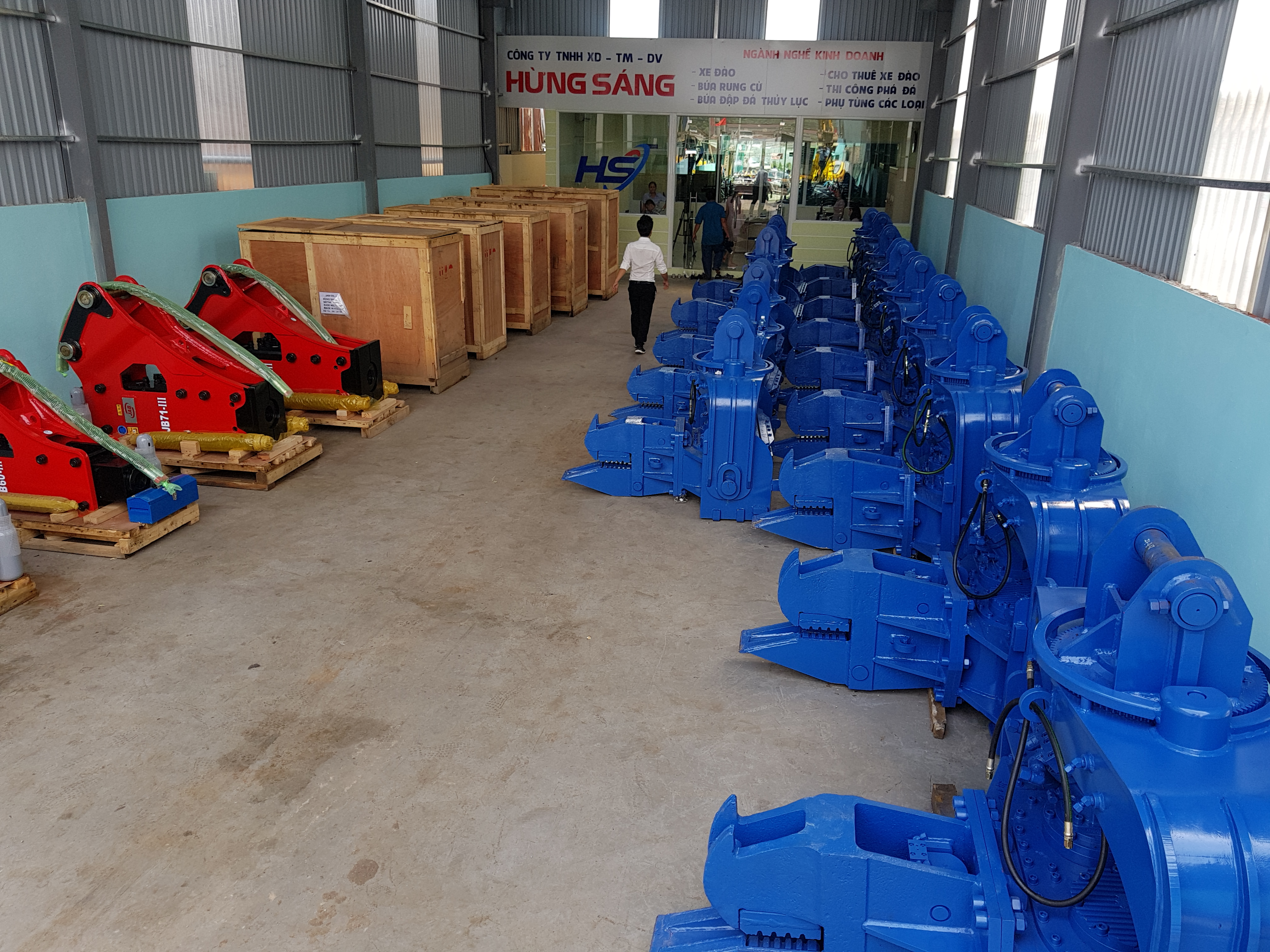 Búa rung ép cọc bê tông vuông Tây Ninh