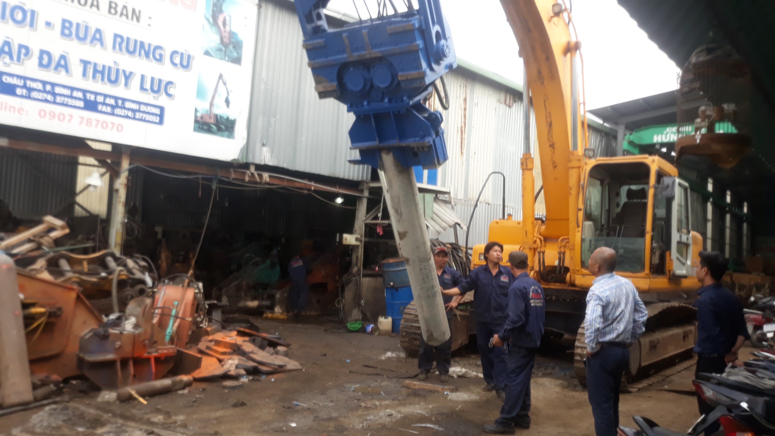 Test Búa Rung Tại Xưởng Chuẩn Bị Giao Khách