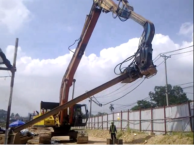 MÁY ÉP CỪ BÚA RUNG Hừng Sáng